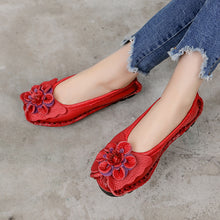 画像をギャラリービューアに読み込む, 【本革花飾りパンプス】柔らか・防滑・耐磨耗・疲れにくい・丁寧な縫製